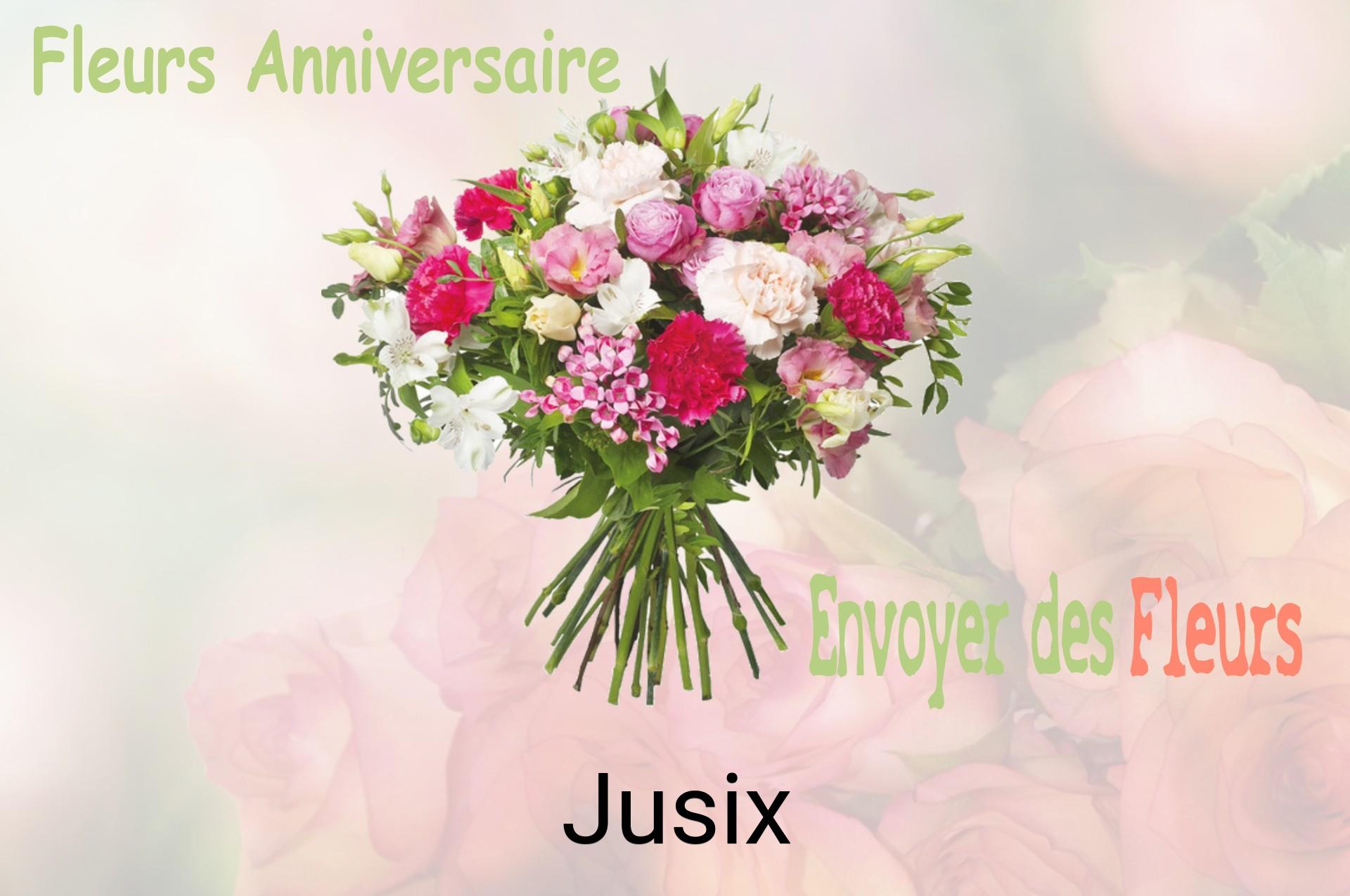 Bouquet de fleurs d’anniversaire livré à Jusix